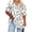 Orange, variant on Plus Size Womens Tops Short Sleeve Casual Under 10$ 4X Loose Blouse