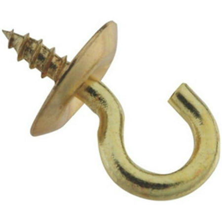 Stanley Hardware 759000 Hook Cup Solid Brass 0.5