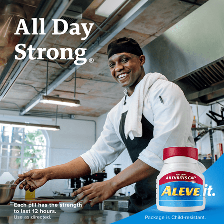 Aleve Soft Grip Arthritis Cap Pain Reliever/Fever Reducer Naproxen Sodium Caplets, 220 mg, 150 ct