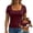 #10Wine, variant on ByworldtasicNo Boundaries Womens Built-in Bra T Shirt Short Sleeve Square Neck Basic Tees Casual Ribbed Knit Fitted Tops