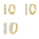 thumbnail image 2 of WILLBEST Aretes - Juego De 3 Pares De Aros Pequeños Y Ligeros De Oro Para Mujeres Y Niñas, 2 of 5