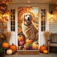 thumbnail image 5 of Yhmxh Thanksgiving Decoration Fall Door Cover, Autumn Pumpkin Front Door Banner Decor, Harvest Seasonal Door Backdrop, Farmhouse Front Door Hanging Decorations for Home Porch, 5 of 6