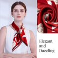 thumbnail image 2 of LQQBOX Square Scarf for Hair-27.6" X27.6'' Women Men Neckerchief Digital Printed Headscarf, 2 of 7