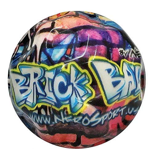 Nero Sport High Bounce Ball Super Mini Bouncy Balls For Kids, Teens, Dogs And Cats, Beautiful Colorful Brick Ball Featuring Parkour Limited Edition Throw It Catch It Bounce It (Single)