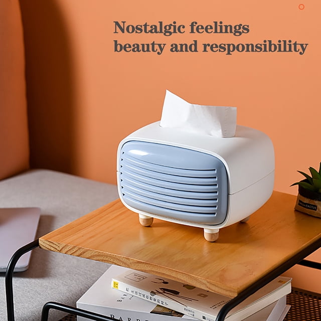 EGNMCR Paper Towels Home Imitation Rradio Creative Cute Living Room Charcoal Tissue Box Tissue pumping
