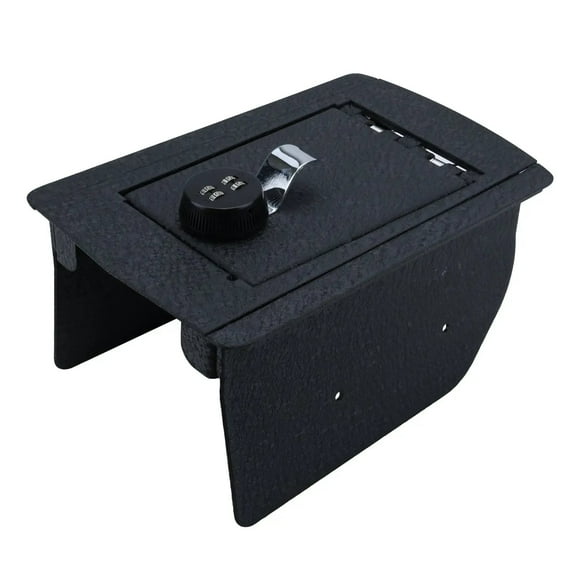 Center Console Gun Safe Vault - WASAI Console Lock Box Compatible with Jeep Grand Cherokee without CD Player 2014-2020, 4 Digit Combination Lock.