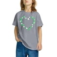 thumbnail image 2 of FAIWAD Hauts pour Enfants pour la Saint-Patrick Manches Courtes Col Rond Ample Confortable Chandail Garçons Filles T-Shirts Imprimés Mignons, 2 of 4