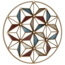 Sterling Dimensional Geometric Gold Wall Art 24 Inches Diameter