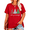 Red_C, variant on MOUSYA Christmas Plus Size Shirt Women Farm Fresh Christmas Tree Cakes Tops Holiday Shirt Women Oversized Xmas Tee Fall Tops,2X