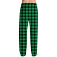 thumbnail image 3 of TQWQT Women's Pajama Bottoms 2024 Lounge Baggy Buffalo Plaid Pj Pants Cute Comfy Christmas Pajama Pants Fuzzy Drawstring Sleep Pajama Bottom L, 3 of 7