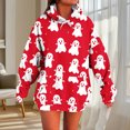 thumbnail image 2 of Makaor Womens Hoodies Halloween Tunic Sweatshirt with Pockets Fleece Long Sleeve Pullover Oversized Casual Tops, 2 of 5