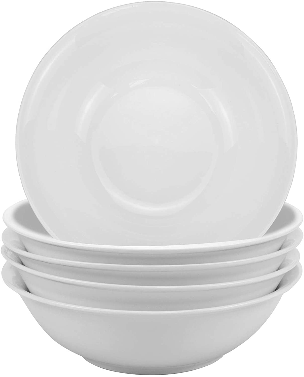 Details about   Nautica 9" white Ceramic Large Serving Bowl 4 Dinner Pasta Bowls Set of 