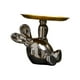 thumbnail image 3 of Linda estatua decorativa animal de poliresina decoración de mesa galvanoplastia para vivir Bandeja Conejo Zulema sostenedor del estante, 3 of 8