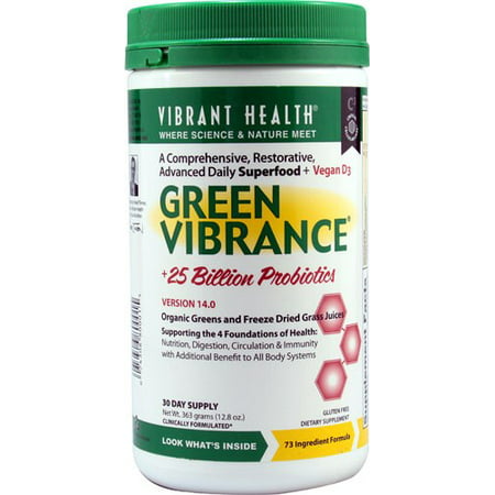 Vibrant Health Green Vibrance Superfood Powder, 12.8