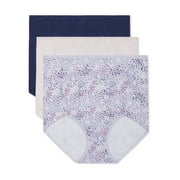 Blissful By Warner's Breathable Hipster Panties No Muffin Top 3-Pack XXL(9)  for sale online