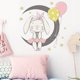 thumbnail image 5 of Pegatinas De Pared De Conejito De Luna De Dibujos Animados Para Habitación De Niños, Fondo De Decoración Del Hogar, Pegatina Decorativa Embellecedora Para Techos, Puertas Y Ventanas matsuzay HA036409-00, 5 of 6