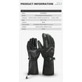 thumbnail image 6 of ROCKBROS Electric Gloves Cold Weatherfor Cycling Heated Gloves Rechargeable Battery Thermal Mittens Gloves for Men Women Winter Touchscreen Waterproof Warm Glove Liners, 6 of 9
