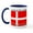 White/Navy Inside, variant on CafePress - Denmark Danish Flag Mug - 11 oz Ceramic Mug - Novelty Coffee Tea Cup
