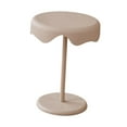 thumbnail image 2 of veasfak Round Side Table Home Decor Drink Table for Apartment Indoor Outdoor Balcony Khaki, 2 of 9