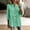 Green plus size plaid blouses a1, variant on Women Plus Size Fall 3/4 Sleeve Button Down Plaid Blouses Dressy Casual V Neck Loose Tops Trendy Winter Vacation Fashion Clothes, Green 2XL