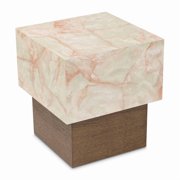 Portrait Square End Table - Sienna Brown