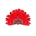 thumbnail image 3 of Casque Rouge pour Femmes, Coiffe à Sequins pour Mariage, Mascarade, Cosplay, 3 of 4
