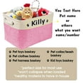 thumbnail image 6 of Didog Personalized Dog Cat Toy Storage Basket Cloth Home Organizer Carrier Bin & Handle, 6 of 8