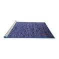 thumbnail image 2 of Ahgly Company Machine Washable Indoor Round Abstract Blue Modern Area Rugs, 8' Round, 2 of 4