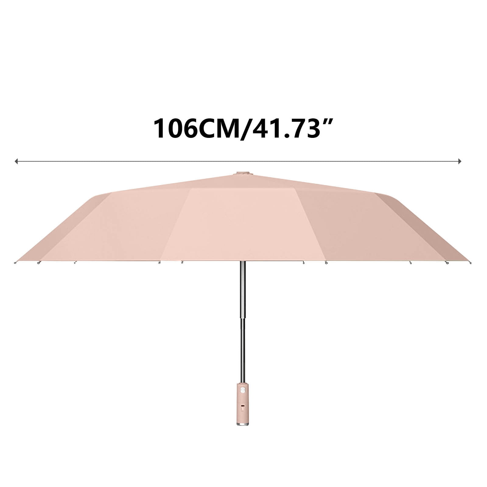 Byujiro Auto Open Close Folding Umbrella with Built-in Cooling Fan Sun & Rain Umbrella Portable Umbrella for Summer, Travel & Daily Commute