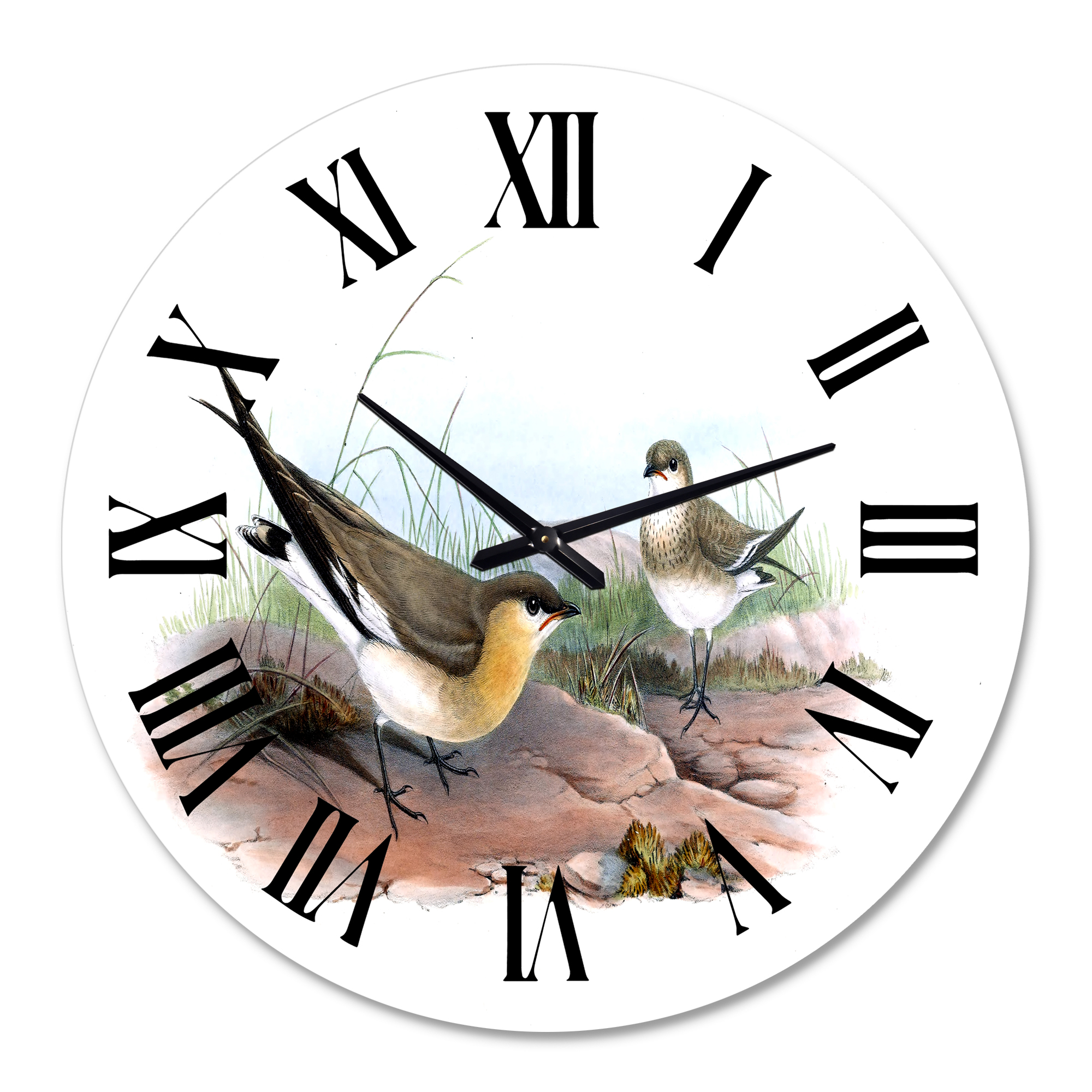 Designart 1 in Quartz Farmhouse Wall Clock