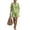 #33Green, variant on Cotton Linen Sets For Women 2 Piece,2026 Summer Short Sleeve v-neck Shirts & Wide Leg Bermuda Shorts loose Fit lounge Sets