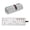 White, variant on Velvet Travel Jewelry Organizer Roll, Portable Multi-Layer Storage Bag for Necklaces Earrings Rings, Foldable Rollup Case for Women, Gift for Mom
