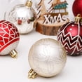 thumbnail image 5 of Christmas Ornaments 6cm/30pcs Shaped Painted Christmas Ball Set Christmas Tree Pendant for DIY Craft Activities, Christmas Holidays, 5 of 5