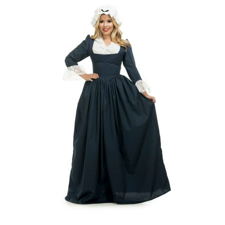 Halloween Colonial Woman - Navy Adult Costume