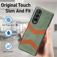 thumbnail image 5 of TECH CIRCLE for Samsung Galaxy Z Fold 4 7.6" 2022 Folding Case, Premium PU Leather with Wireless Charging Heavy Duty Full Body Protective Case for Samsung Z Fold 4 Ladies & Women & Men, Green, 5 of 10