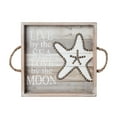 thumbnail image 4 of Elements 14-inch Sea Star and Sentiment Wood Tray with Handles, 4 of 6