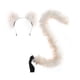 thumbnail image 2 of Disfraz de gato con diadema, cola y orejas de gato para fiestas, actuaciones y Halloween. Color C, 2 of 9