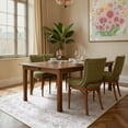 thumbnail image 5 of Lahome Washable 5'x7' Area Rug, Light Pink Floral Bow Print Rugs for Living Room, Ultra-Thin Non-Slip Soft Boho Carpet for Bedroom Girls Nursery Kids Room Dorm, Light Pink, 5 of 8