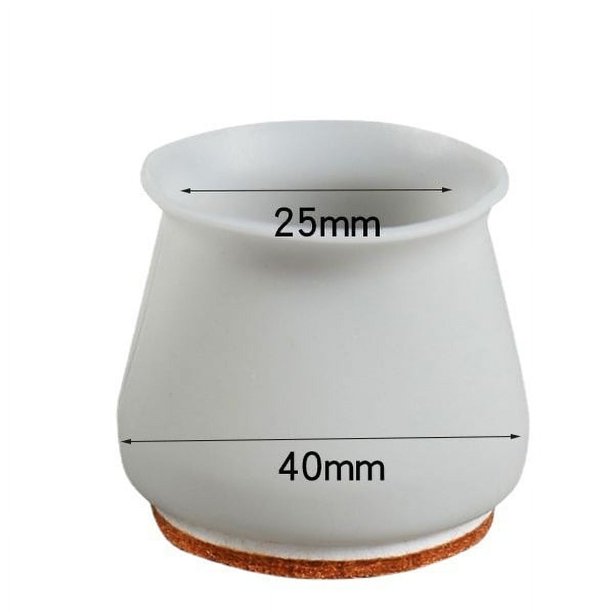 Funda protectora para pies de silla de fieltro de silicona, gruesa, resistente al desgaste, antideslizante