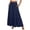 Dark Blue #16, variant on Womens Elastic High Waist Maxi Skirt Summer Flowy Long Skirts XL