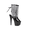 Silver, variant on 7" Platform Heel With Fringe Light Up.