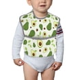 thumbnail image 6 of Susaid Green Avocado Print Bibs for Babies Toddlers Adjustable Waterproof Free Soft Durable Bibs for eating with Large Pocket Food Catcher, 6 of 8