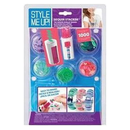 Wooky Entertainment Style Me Up! Sequin Stacker Kit, Pink