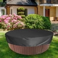 thumbnail image 1 of HEATSHAKING bathtub covers Black Polyester Taffeta Rain Protection Courtyard 1Pack, 1 of 7