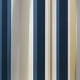 thumbnail image 4 of Designart "Elegance In Classic Beige And Blue Stripes" Striped Blackout Curtain Single Panel, 4 of 4