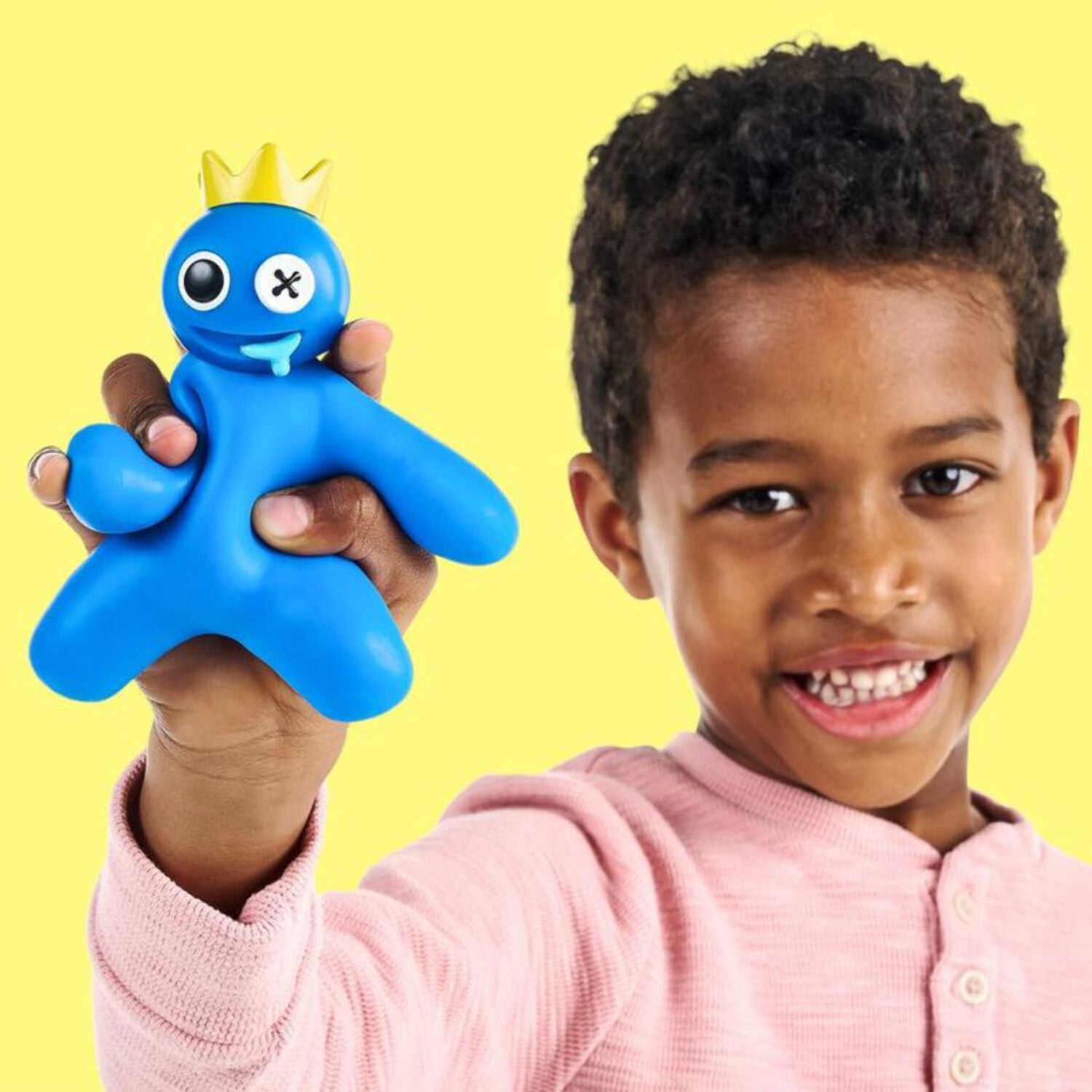 Goo Jit Zu Rainbow Friends Blau – Super Dehnbare, Quetschbare Actionfigur Mit Wasserperlen-Füllung Für Kinder
