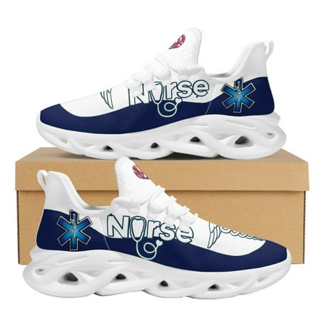 

Double Snake Cane Printed Blue Lines Summer Comfortable Breathable Elevation Sneakers Fashion Simple Soft Flat Shoes