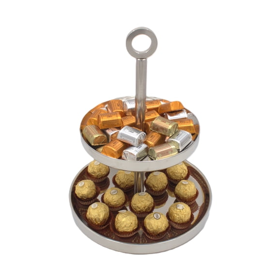 Double wall Cake stand two level/300013