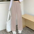 thumbnail image 5 of UAMVSH High Waisted Work Pants for Women Fold over High Waist Pleated Business Dress Pants Plus Size Casual Office Pockets Pants(4X-Large,Khaki), 5 of 7