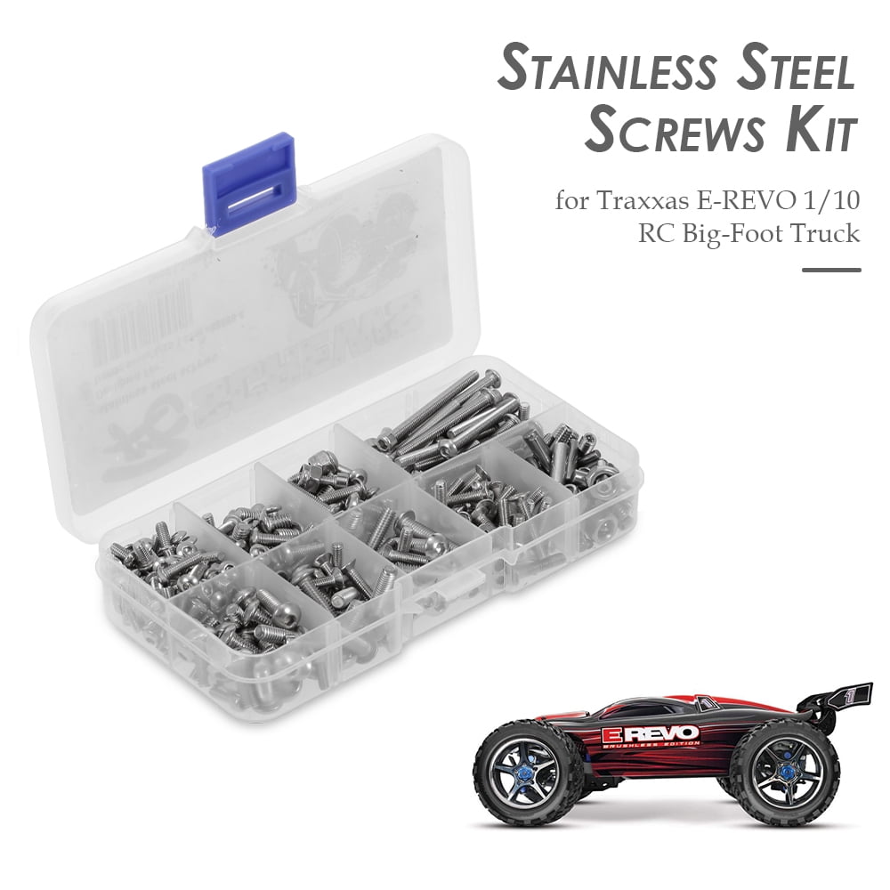 RC Screws Stainless Steel Screws Kit for Traxxas E 1/10 RC Car Big